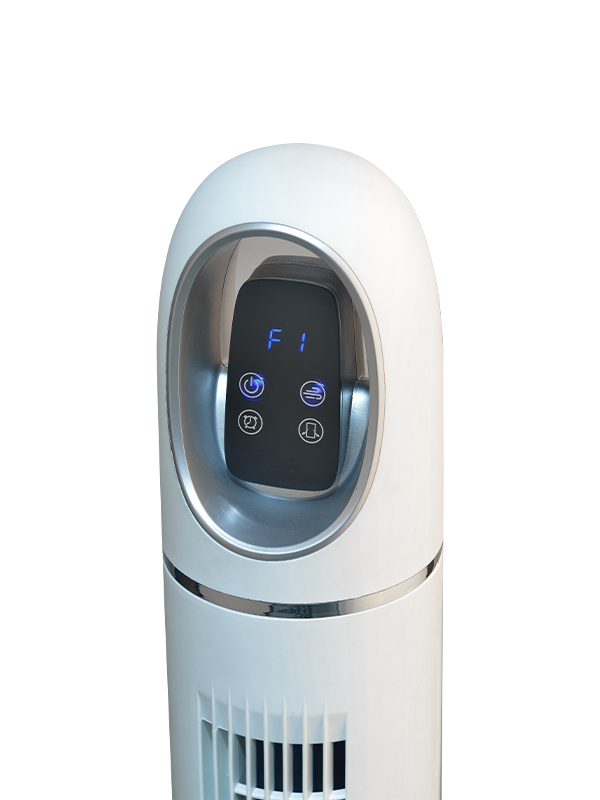 Biely vežový ventilátor TF1110C s LED displejom